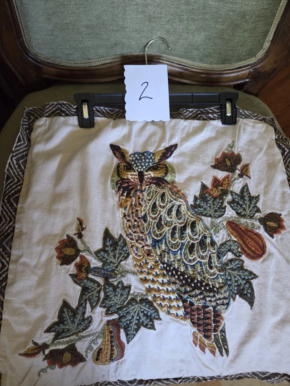 2 Pottery Barn Embroaderied Owl Shams